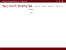 Tablet Screenshot of coretechdesigndrafting.com